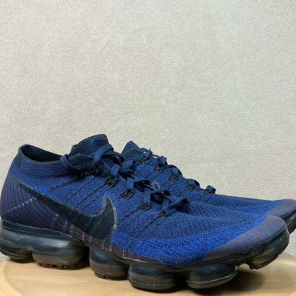 Nike Air VaporMax Flyknit OG College\u200e 2017 Navy Blue 849558-400 Men's size 11